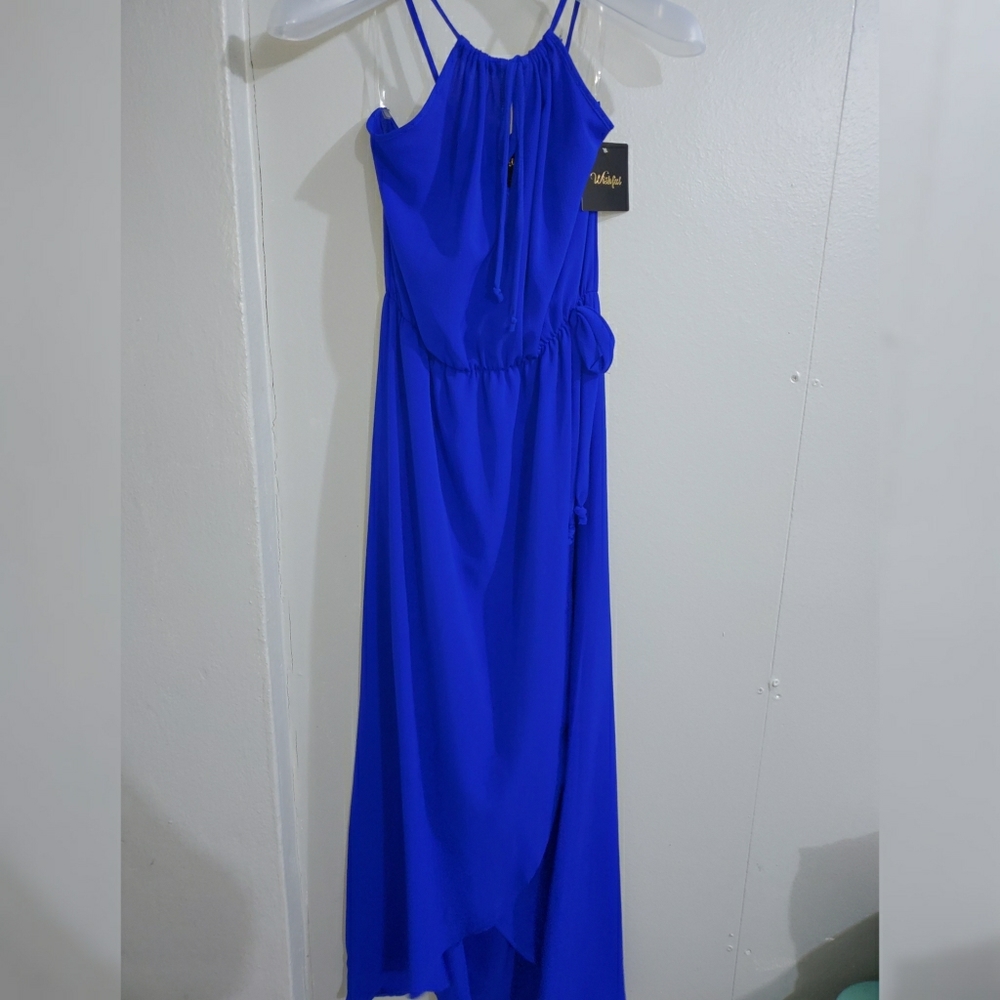 Blue flowy maxi dress